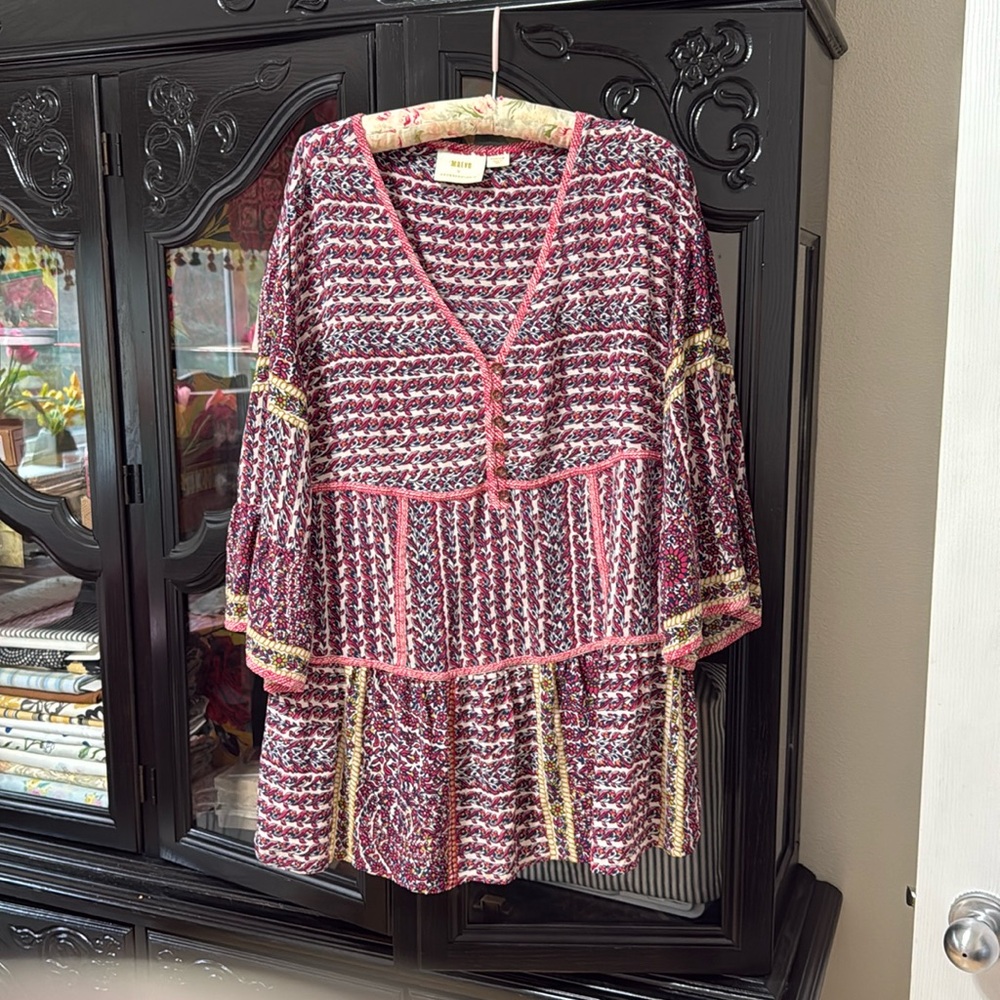 Anthropologie bell sleeve blouse